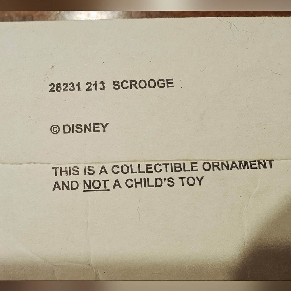 Disney Scrooge McDuck Figurine with Red and Green Accents